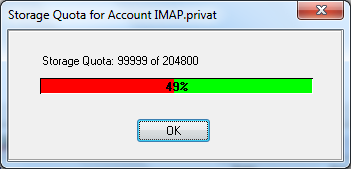 Quota: Wenn der E-Mail-Client das nicht kann, hilft IMAPSize.