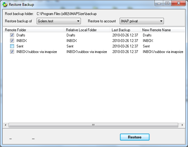 Wenn das Backup zurückgespielt werden muss, kann auch ein anderer Server genutzt werden.