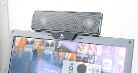 Logitechs Z205 ist f&uuml;r kleine Notebooks gedacht.