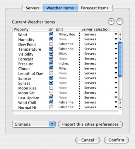 Meteorologist - Daten für die Vorhersage standortspezifisch auswählen 