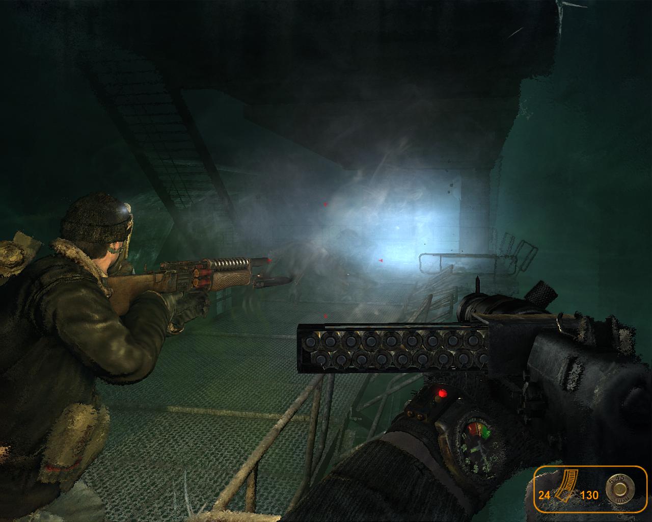 Gemeinsam mit einem KI-Begleiter kämpft sich Artyom voran.