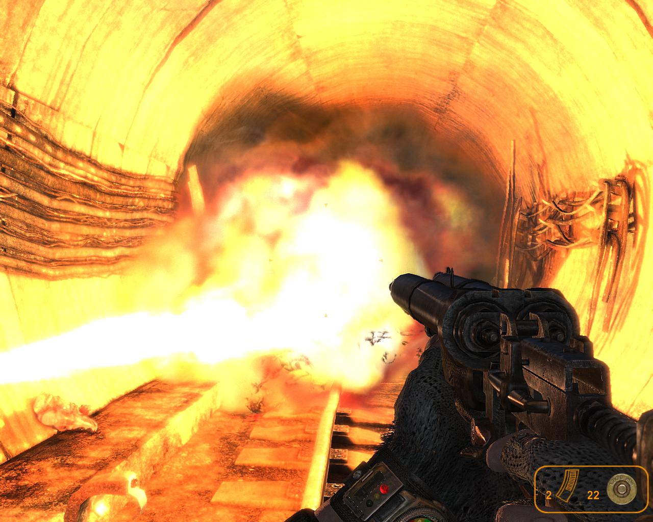 Eine dicke Explosion beendet einen Monsterangriff.