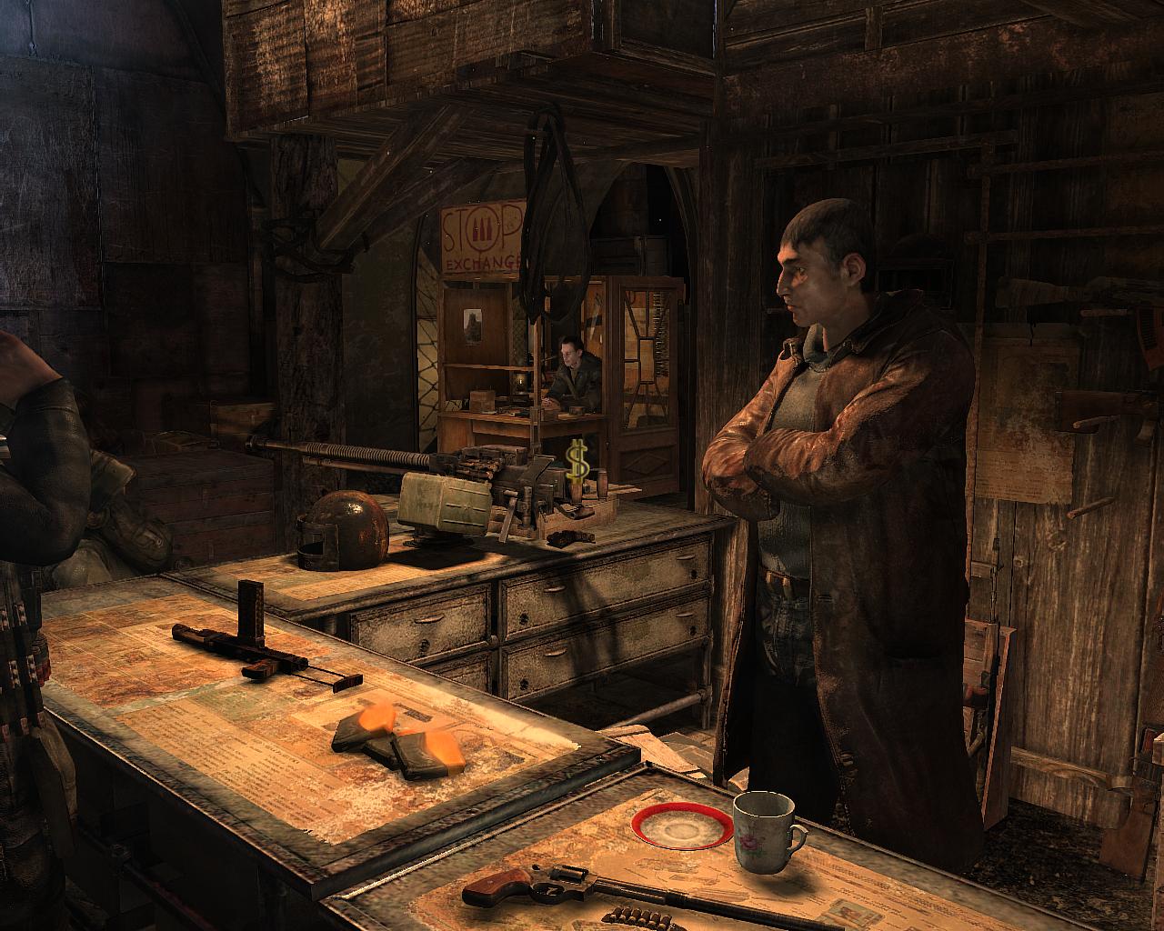 Händler in den Zufluchten verkaufen Waffen und andere Extras.