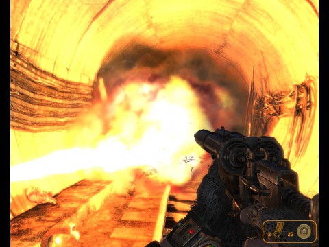 Eine dicke Explosion beendet einen Monsterangriff.