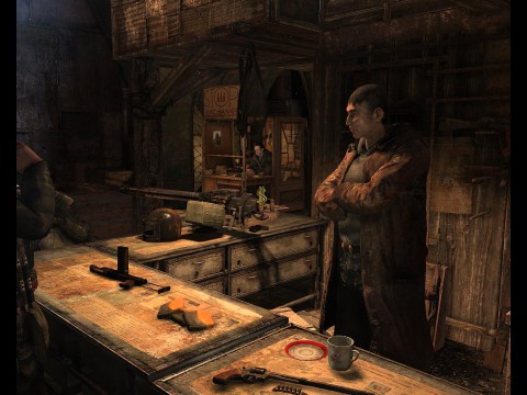 H&auml;ndler in den Zufluchten verkaufen Waffen und andere Extras.