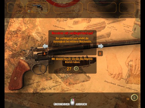 Beim H&auml;ndler gibt es aufgemotzte Waffen.