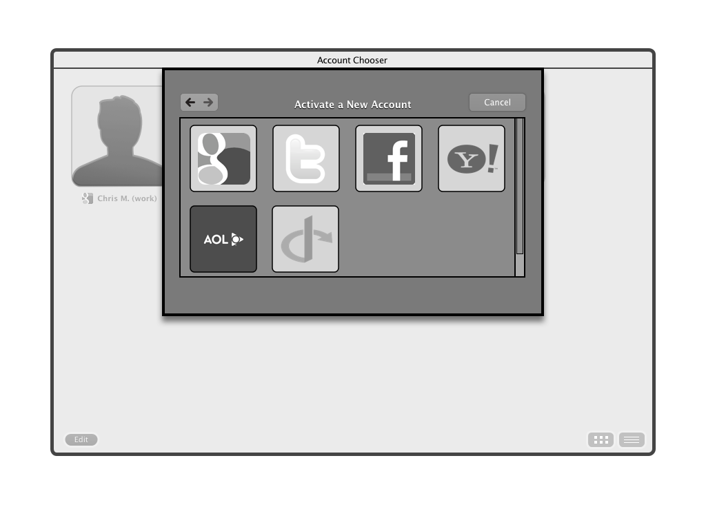 Browser als sozialer Agent: Auswahl des primären Identitätsproviders