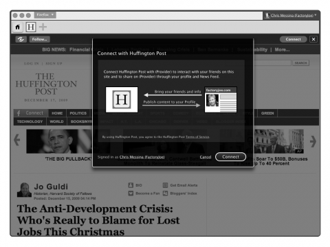 Browser als sozialer Agent: Connect in the Browser