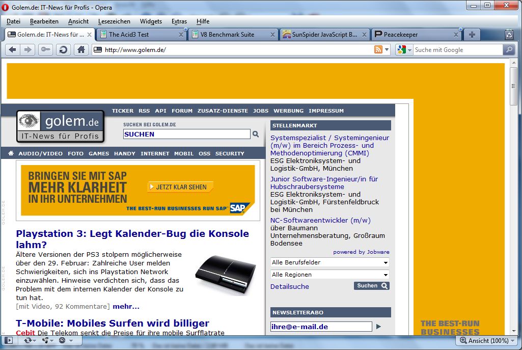 Opera 10.50 - bisherige Menüstruktur lässt sich einschalten