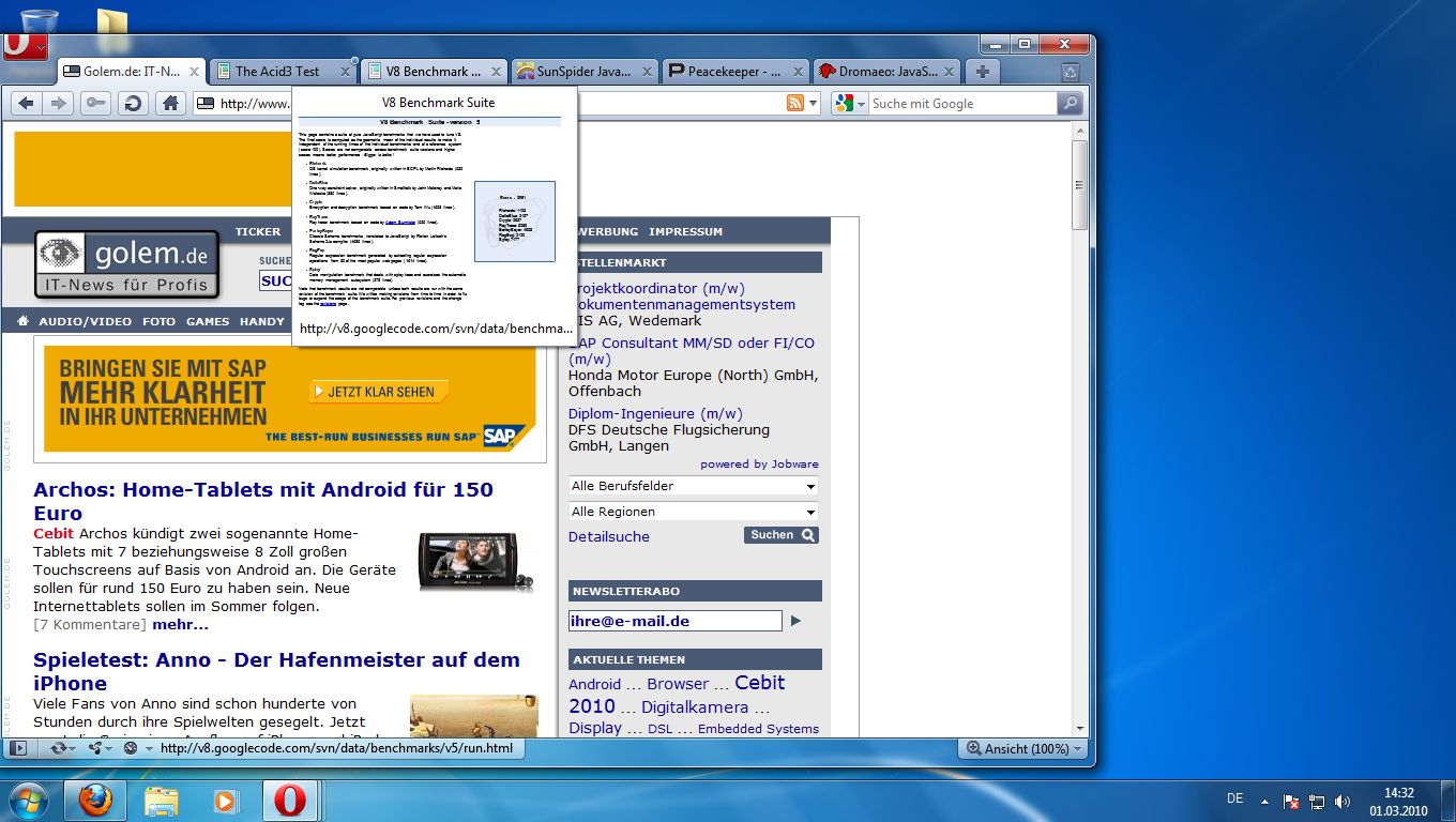 Opera 10.50 - Tabvorschau im Browser