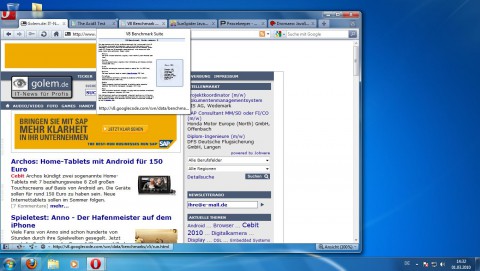 Opera 10.50 - Tabvorschau im Browser