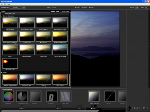 Red Gigant Software Magic Bullet Photolooks - Grad-Deep-Blue-Filterkette