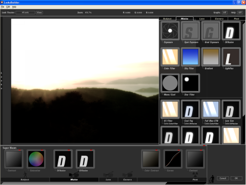 Red Gigant Software Magic Bullet Photolooks - Auswahl der einzelnen Filter