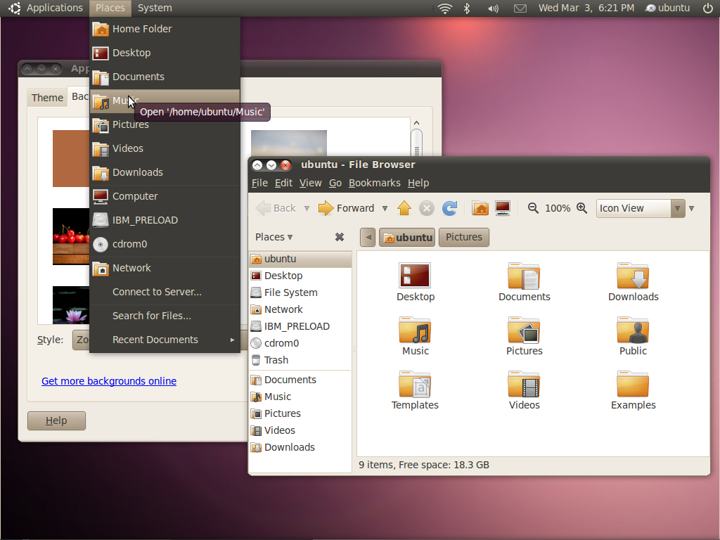 Light - eine neue Optik f&uuml;r Ubuntu - Desktop in neuer Optik "Light" mit dunklem Theme