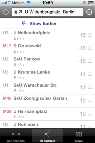 Abfahrtszeiten: Laufe ich zum Bahnhof oder mache ich noch einen Abstecher ins Geschäft?