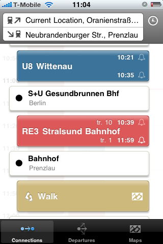 Mit der U-Bahn zum Gesundbrunnen und dann in den Regional Express 3 nach Prenzlau