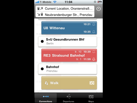 Mit der U-Bahn zum Gesundbrunnen und dann in den Regional Express 3 nach Prenzlau