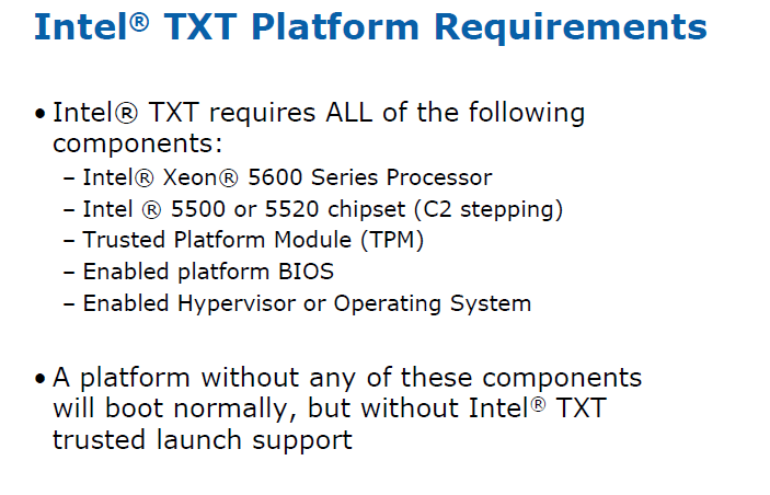 Voraussetzungen für TXT