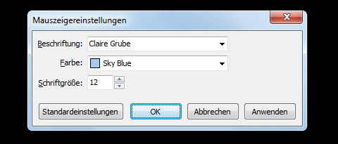 Multimouse - Beschriftung der Mauszeiger