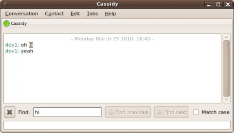Eine Suchfunktion durchforstet Chats.