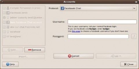 Ein neues Widget erleichtert die Anmeldung in Facebook.
