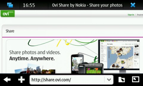 Fotos k&ouml;nnen &uuml;ber den Ovi-Shop geteilt werden.