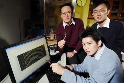 Wang mit seinem Team (Foto: Gary Meek)