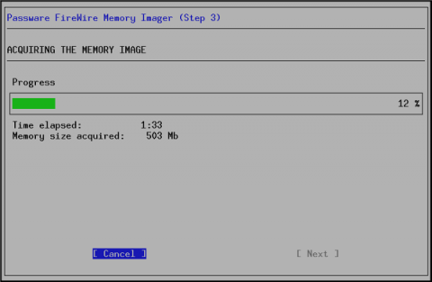Passware Kit Forensic 9.7 - Mit dem Fire Wire Memory Imager k&ouml;nnen Speicherabbilder erstellt und schlie&szlig;lich nach Passw&ouml;rtern durchsucht werden