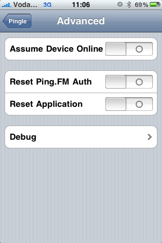 Pingle: Advanced Settings