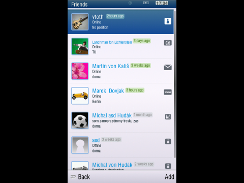 Aura ist auch ein soziales Netz. (Screenshot: Sygic)