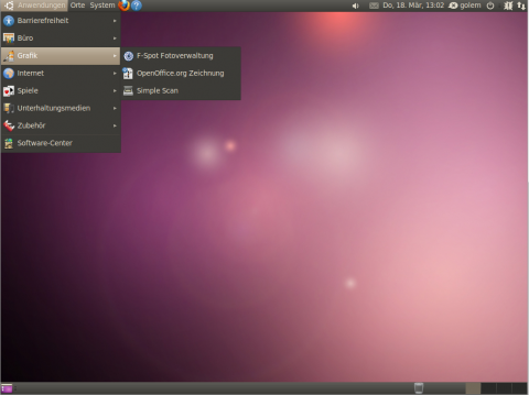 Die Entwickler bei Canonical haben in dieser Version auf die Bildbearbeitung Gimp verzichtet. 