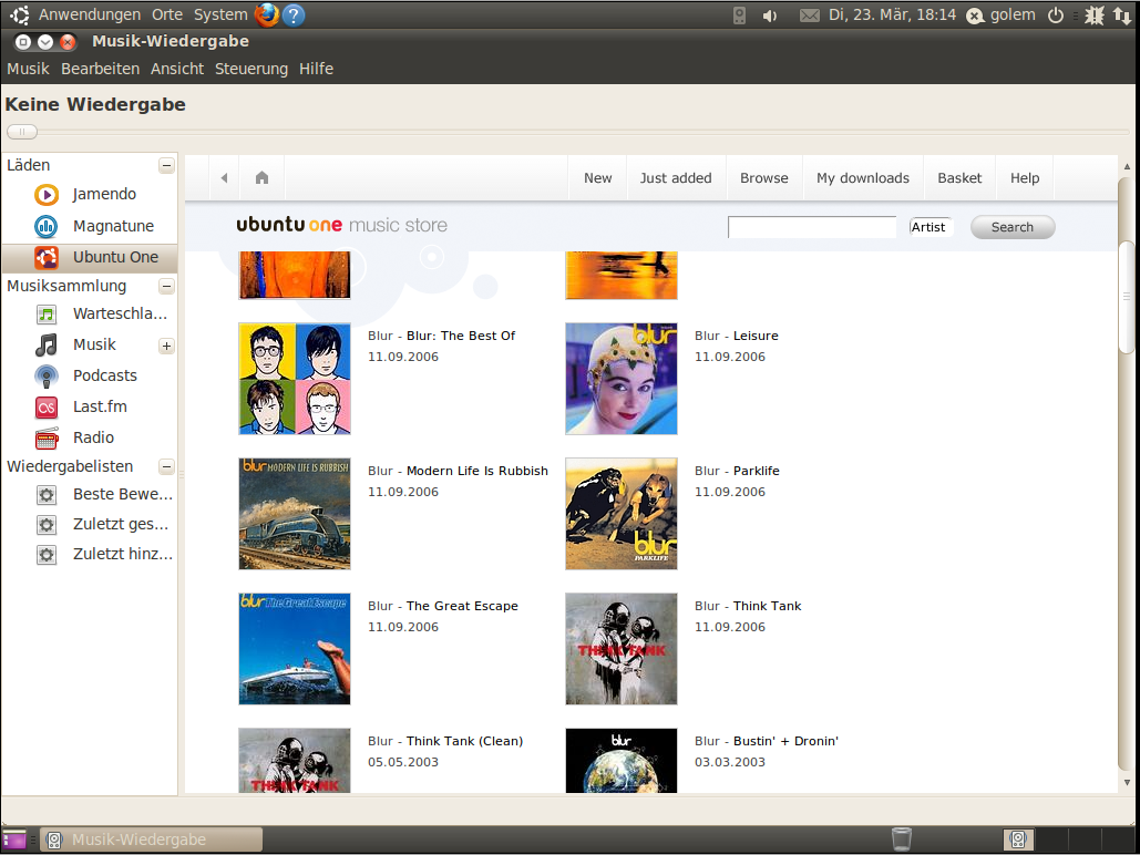 Der Onlinemusikladen bietet über 4 Millionen Musikstücke an.