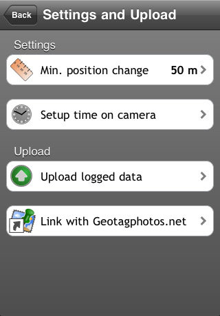 Sarsoft Geotag Photos - Optionen