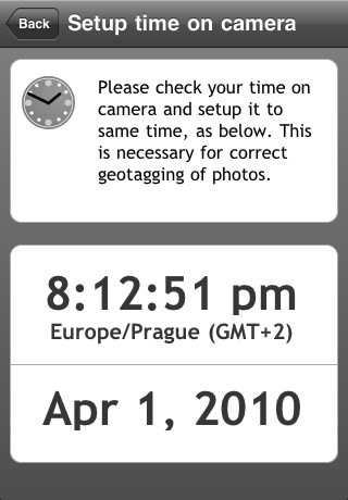 Sarsoft Geotag Photos - Uhrzeit-Synchronisationshilfe für Kamera