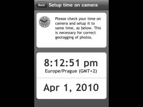 Sarsoft Geotag Photos - Uhrzeit-Synchronisationshilfe für Kamera