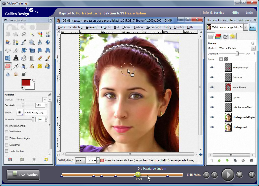 Kostenloser Videoworkshop zu Gimp 2.6