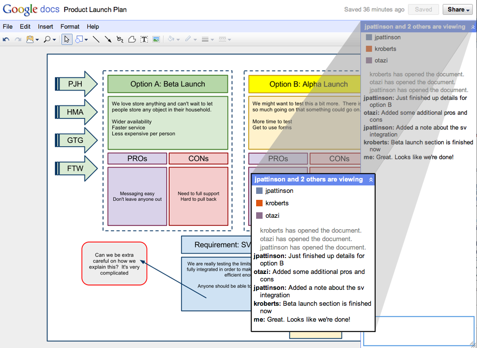 Neue Zeichenapplikation in Google Docs