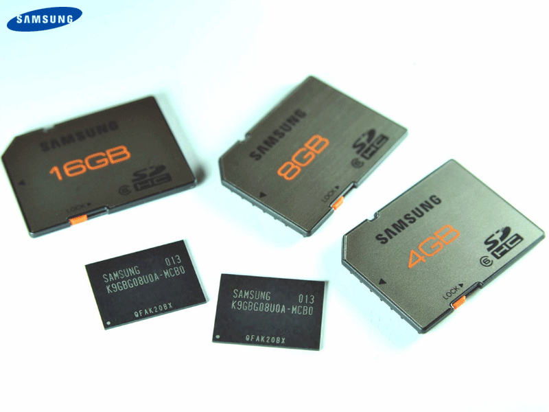 SD-Cards und Chips mit Samsungs 20-nm-Flash