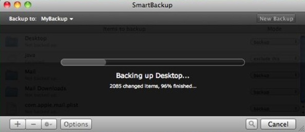 Smartbackup 3.0 - Backupvorgang