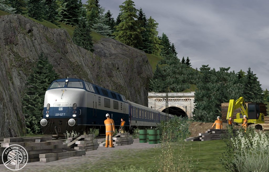Diesellok vor einem Interregio