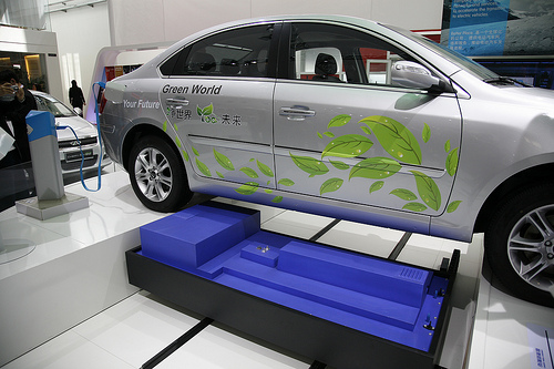 Der Cherry Riich G5 bei der Pekinger Automesse (Foto: Better Place)