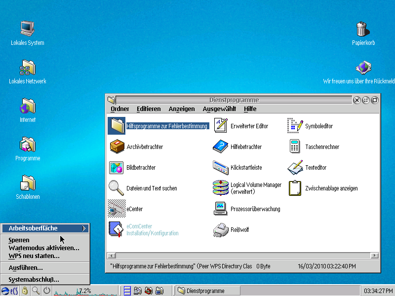 Ecomstation 2.0 - deutscher Desktop