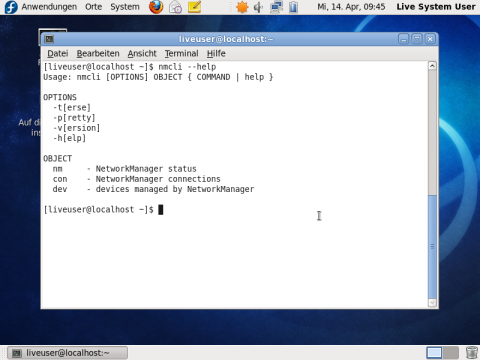 Der Networkmanager kann auch an der Kommandozeile konfiguriert werden. 
