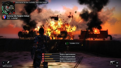 Nichts explodiert sch&ouml;ner als Benzintanks. Viele Objekte sind aber auch gar nicht zerst&ouml;rbar.