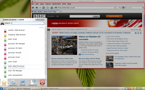 Einzelne virtuelle Maschinen k&ouml;nnen mit verschiedenen Sicherheitsstufen versehen werden.