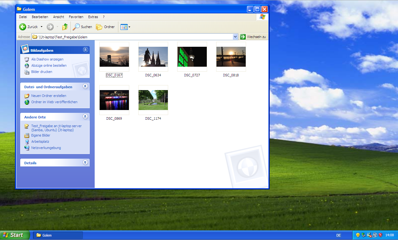Auf Samba-Freigaben kann sich der Windows-Papierkorb nicht ausbreiten.
