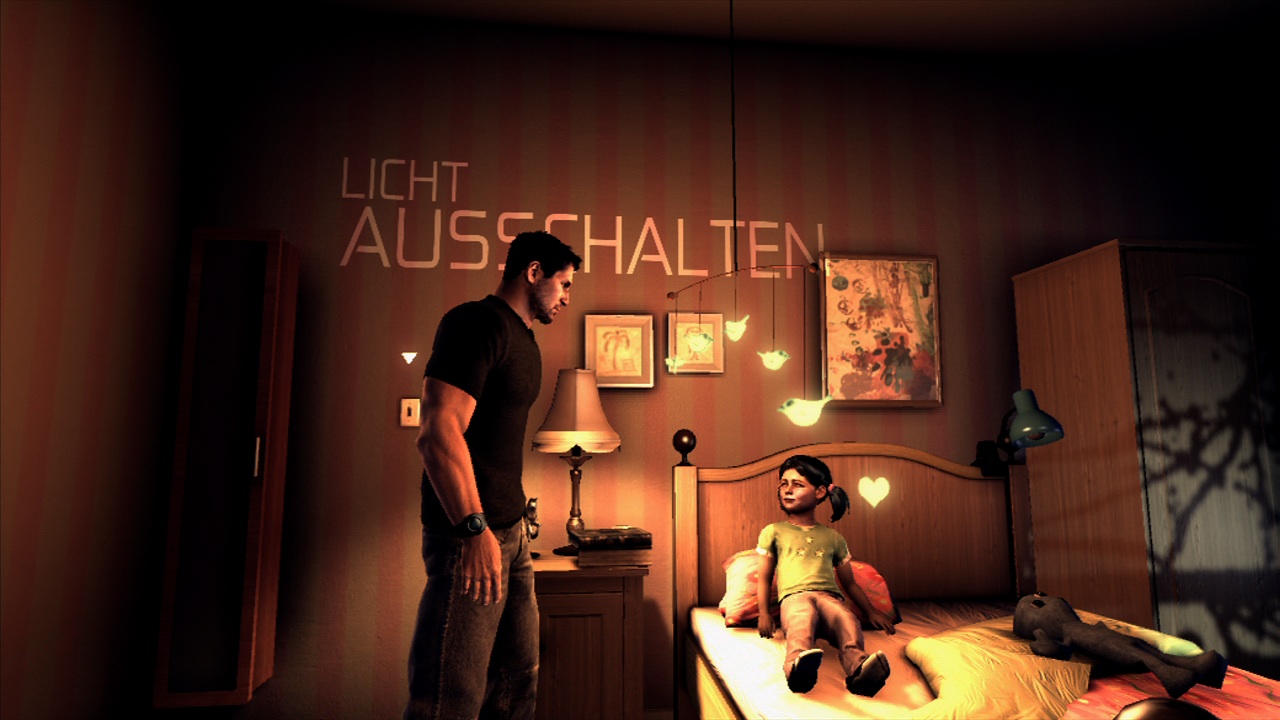 In Rückblenden ist Sam als fürsorglicher Vater zu sehen.