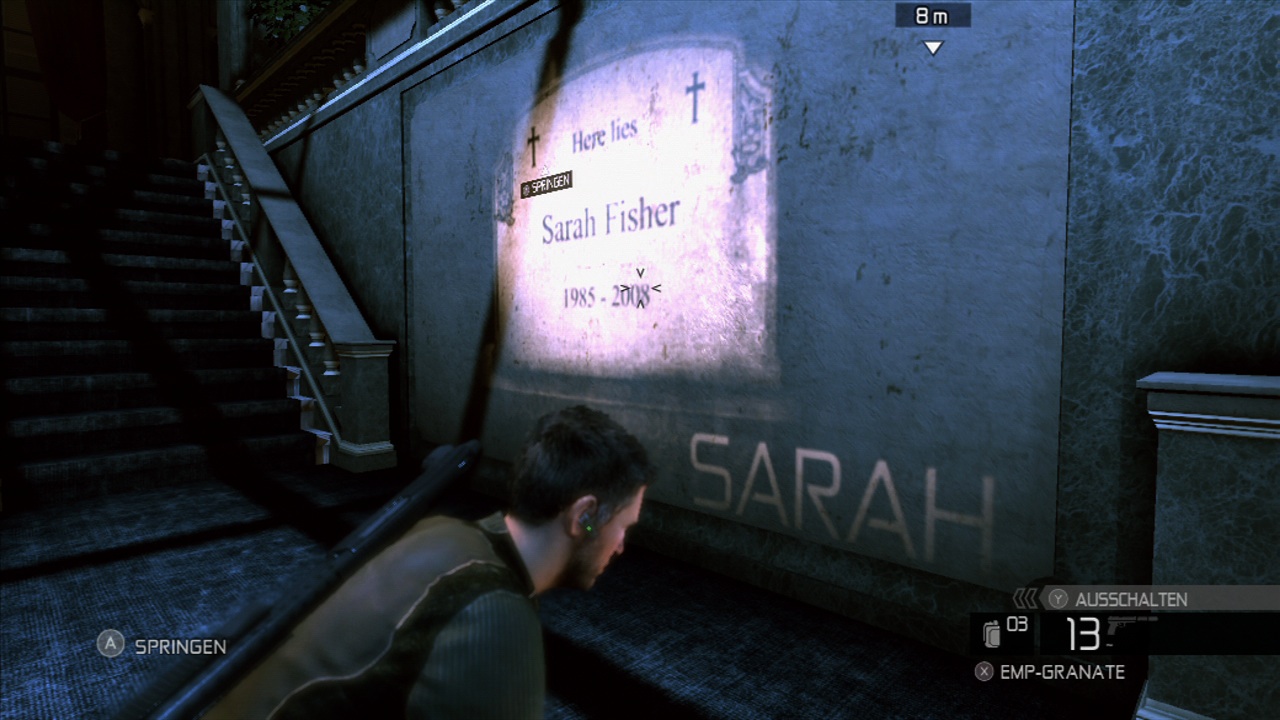 Spielziele und sogar Videos werden in die Spielwelt projiziert.