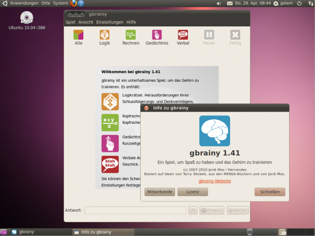 Das neue Denkspiel Gbrainy