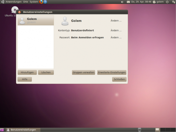 Die Benutzerverwaltung wurde ebenfalls überarbeitet.